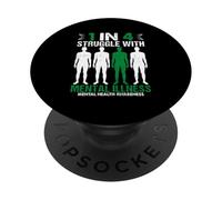 1 sur 4 Lutte Contre la maladie mentale Sensibilisation à la santé mentale PopSockets PopGrip Adhésif