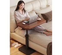 1 Table d'appoint mobile pour canapé, table de lit pour ordinateur portable, table de chevet pour chambre, table basse mobile Taille unique blanc,Noyer taille unique,Taille unique noirPanneau de fibre