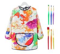 1 Tablier De Peinture, 6 Stylos De Peinture, Tablier De Peinture Réglable, Tablier De Cuisine, Vêtements De Travail De Pâtisserie
