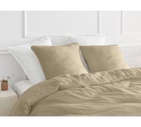 1 Taie d'oreiller HESTIA en gaze de coton beige 65x65 BOBOCHIC 65x65 Beige