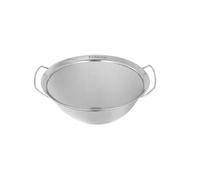 1 tamis à farine en acier inoxydable avec double poignée, filtre alimentaire, passoire jus, égouttoir nouilles, écumoire, ustensile de cuisine(26cm)