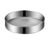 1 tamis à farine ménager en acier inoxydable, portable, rond, ultra-fin, 40 mailles, filtre de cuisson, multifonctionnel, poudre(Silver-Extra large)