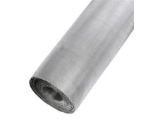 1 tamis de filtration 50 mesh, 50 cm x 100 cm, résistant à l'eau, en acier inoxydable 304, fil tissé argenté.