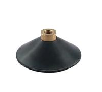 1 tampon de support en caoutchouc de 7,6 cm et 10,2 cm, filetage M10, M14, M16, forme d'arc, crochet et boucle, support de polissage diamanté(4 inch M10)