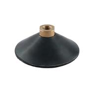 1 tampon de support en caoutchouc de 7,6 cm et 10,2 cm, filetage M10, M14, M16, forme d'arc, crochet et boucle, support de polissage diamanté(4 inch M14)