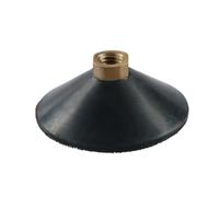 1 tampon de support en caoutchouc de 7,6 cm et 10,2 cm, filetage M10, M14, M16, forme d'arc, crochet et boucle, support de polissage diamanté(4 inch M16)