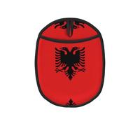 1 tapis anti-brûlure motif drapeau albanais, pliable, adapté pour casserole chaude/plaque de cuisson/bol à soupe
