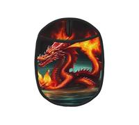 1 tapis de casserole en silicone à motif Roi dragon en feu (lot de 1/2), résistant aux hautes températures et antidérapant, adapté pour le barbecue, la pâtisserie, etc.