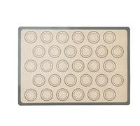 1 tapis de cuisson en silicone for macarons - for moules à pâtisserie Fabrication macarons/pâtisseries/biscuits Antiadhésif Pour Les Vacances Et Les Fêtes(Gray 42x29.5cm)