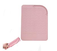 1 Tapis de Protection en Silicone pour Appareils Coiffants - Résiste - Surface Anti-Dérapante Protège les Plans de Travail - Format Universel Adapté à la Majorité des Fers