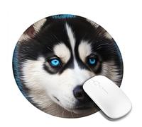 1 tapis de souris rond de 20,3 cm avec base en caoutchouc antidérapant, tapis de souris personnalisé pour souris sans fil, ordinateur portable, accessoires de bureau, tapis de souris de jeu