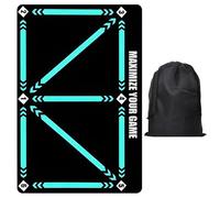 1 tapis d'entraînement de football, 1 sac de football, tapis d'entraînement pour compétences de football, tapis d'entraînement de contrôle du ballon, tapis de sport antidérapant absorbant les chocs,