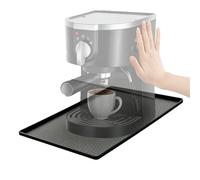 1 tapis en silicone pour machine à café, 48 x 30 cm, avec bord, pour machine à café De Longhi Magnifica, Philips, LatteGo, Siemens, Krups, accessoires en silicone