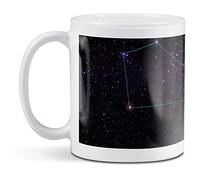 1 tasse en céramique blanche de 284 ml - Orion Star Constellation système solaire pour café, thé, boissons, cuisine, anniversaire, bureau #8749
