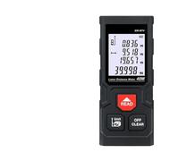 1 télémètre précis 40 m 80 m, Ruban à mesurer numérique, Roulette avec Distance/Surface/Volume/Auto-étalonnage(SW-MT4 40M)