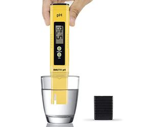 1 testeur de pH numérique pour eau, aquarium, étang, piscine, 0,00 à 14,00 pH-mètre, haute résolution de 0,01 avec tampon / kit d'étalonnage avec solutions d'étalonnage