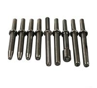 1 tête de rivet pneumatique avec 8 burins pour rivets creux et solides, kit d'outils de marteau pneumatique (tête semi-creuse de 8 mm)