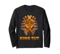 #1 The Egyptian Pharaoh King Tut Mask T-Shirt, Tutankhamun Manche Longue