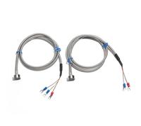 1 thermocouple PT100 RTD de type K renforcé 19 x 9,5 mm tuyau en métal flexible avec manchon de protection 0,5 m à 10 m (PT100 type 3M)