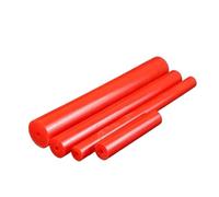 1 tige creuse en polyuréthane rouge, diamètre extérieur 20 à 45 mm, ouverture du trou intérieur 8 mm(OD 25mm Hole 8mm)