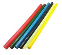 1 tige ronde en polyuréthane, dureté 75A, tige ronde en polyuréthane solide, longueur 50 cm, diamètre 20-100 mm (rouge, 65 x 500 mm)
