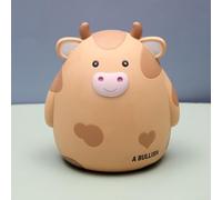 1 tirelire en forme de cochon pour économiser de l'argent, jolie tirelire décorative en émail jaune pour enfants (jaune)