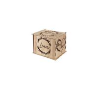 1 Tirelire urne en bois ""Love Mr & Mrs"" en kit 30 x 24 x 22cm REF/8495 Thème naturel Champêtre...