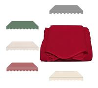 1 tissu de rechange imperméable U-V Block - Housse de protection solaire pour terrasse et balcon (rouge, 245 x 200 cm)