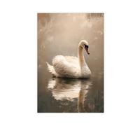 1 toile murale en forme de cygne dans un cadre doré vintage orné d'une peinture à l'huile inspirée de la vie sauvage inspirée de la vie sauvage 1 (1)