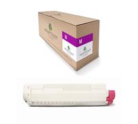1 toner de la capitale compatible avec Oki C 822 CDTN DN N, remplace 44844614 magenta rouge