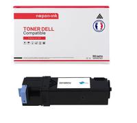 1 Toner pour DELL 593-10313 Cyan 2500 Pages avec Dell 2130cn 2135cn