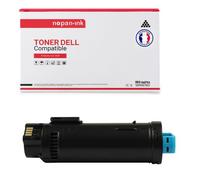 1 Toner pour DELL 593-BBSD Cyan 2500 Pages avec Dell 625 cdw 820 Series 825 825 cdw S 2825 cdn
