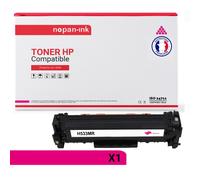 1 Toner pour HP CC533A 304A magenta 2800 Pages avec P LaserJet Pro 300 Color M351a P LaserJet Pro 300 Color MFP M375nw P LaserJet Pro 400 Color M451 series P LaserJet Pro 400 Color MFP M475 series P C
