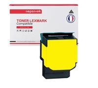 1 Toner pour LEXMARK 80C2SY0 Yellow 2000 Pages avec Lexmark CX310dn CX310 CX510 CX510de CX510de CX510dte CX410 CX410de CX410dte CX410e