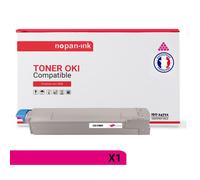 1 Toner pour OKI 44059106 Magenta 8000 Pages avec OKI C 810 CDTN OKI C 810 DN OKI C 810 N OKI C 830 CDTN OKI C 830 DN OKI C 830 DTN OKI C 830 N OKI C 830 Series