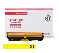 1 Toner pour OKI 44250721 Yellow 2500 Pages avec OKI C110 OKI C130 OKI C130n MC160 OKI MC160n