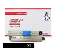 1 Toner pour OKI 46508712 Black 3500 Pages avec OKI C 332 DN OKI C 332 DNw OKI MC 363 DN OKI MC 363 DNW OKI MC 363 N