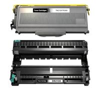 1 toner TN2120 et 1 tambour DR2100 compatible avec Brother TN2120 DR2100 pour Brother DCP-7030 DCP-7040 DCP-7045N HL-2140 HL-2150N HL-2170 HL-2170W MFC-7320 MFC-7340 MFC-7770 440 N MFC. 7840 W