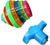 1 toupie multicolore clignotante avec toupies lumineuses pour cadeau, couleur aléatoire pour enfant