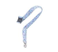 Avery - Tour de Cou/Porte badge Recyclé avec Mousqueton - Design Fleuri - Multicolore