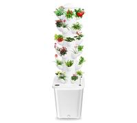 1 Tour de culture hydroponique avec réservoir de 10L, 30 plantes Système de culture hydroponique intérieur, Herbes de culture sans scolarisation Fruits Vertical Planter Tower Tower Kit Noir UE