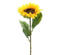 1 tournesol artificiel de 50,8 cm de long - Tournesols réalistes en soie - Décoration pour maison, mariage, fête d'anniversaire
