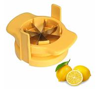 1 trancheuse à citron et citron vert pour garnir les aliments, trancheuse à fruits, séparateur de pommes, coupe-orange, profitez de tranches de citron et de citron vert en quelques secondes (jaune)