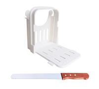 1 trancheuse à pain grillé, 1 couteau à pain grillé de 8 pouces, trancheuse à pain maison, trancheuse à pain manuelle, scie à pain, trancheuse, trancheuse à pain grillé, outil de coupe de pain