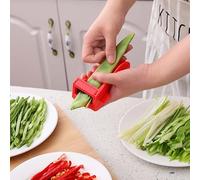 1 trancheuse multifonction pour oignons verts et poivrons - Ne blesse pas les mains, idéale pour le céleri et les haricots verts