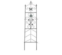 1 treillis de roseraie, cadre de support pour plantes, extérieur et intérieur résistant à la rouille, écran d'intimité décoratif pour fleurs et légumes (blanc/vert)