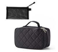1 Trousse À Cosmétiques Et 1 Sac De Rangement En Maille, Trousse De Toilette, Sac De Rangement Portable, Sac De Rangement Simple, Sac De Rangement De Grande Capacité, Rangement De Voyage