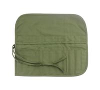 1 trousse à crayons en toile, outil de rangement pour pinceaux, trousse à crayons portable, rideau de stylo avec 22 compartiments, rouleau de pinceaux d'art, sac de rangement pour pinceaux de