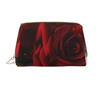 1 trousse de maquillage imprimée rose gothique pour femme et maman, grande trousse de maquillage de voyage en cuir PVC, cadeau mignon, trousse de toilette avec fermeture éclair, blanc, Taille unique,