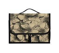 1 trousse de toilette à suspendre - Motif vol de papillons avec ailes - Style rétro vintage - Avec crochet